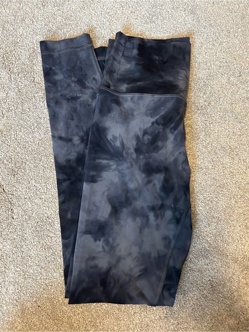 Lululemon Align Leggings Diamond Dye Pitch Grey Graphite Grey Size 6
